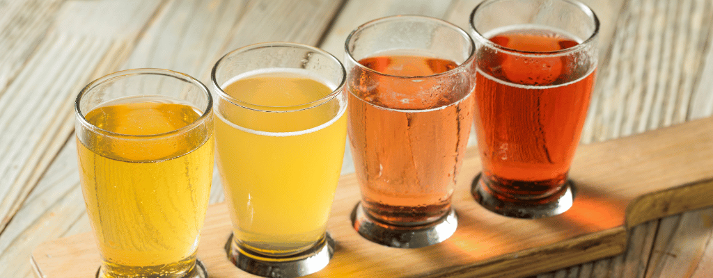 cider tasting flight