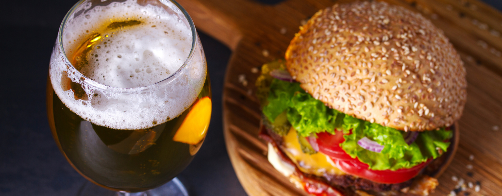 beer and burger